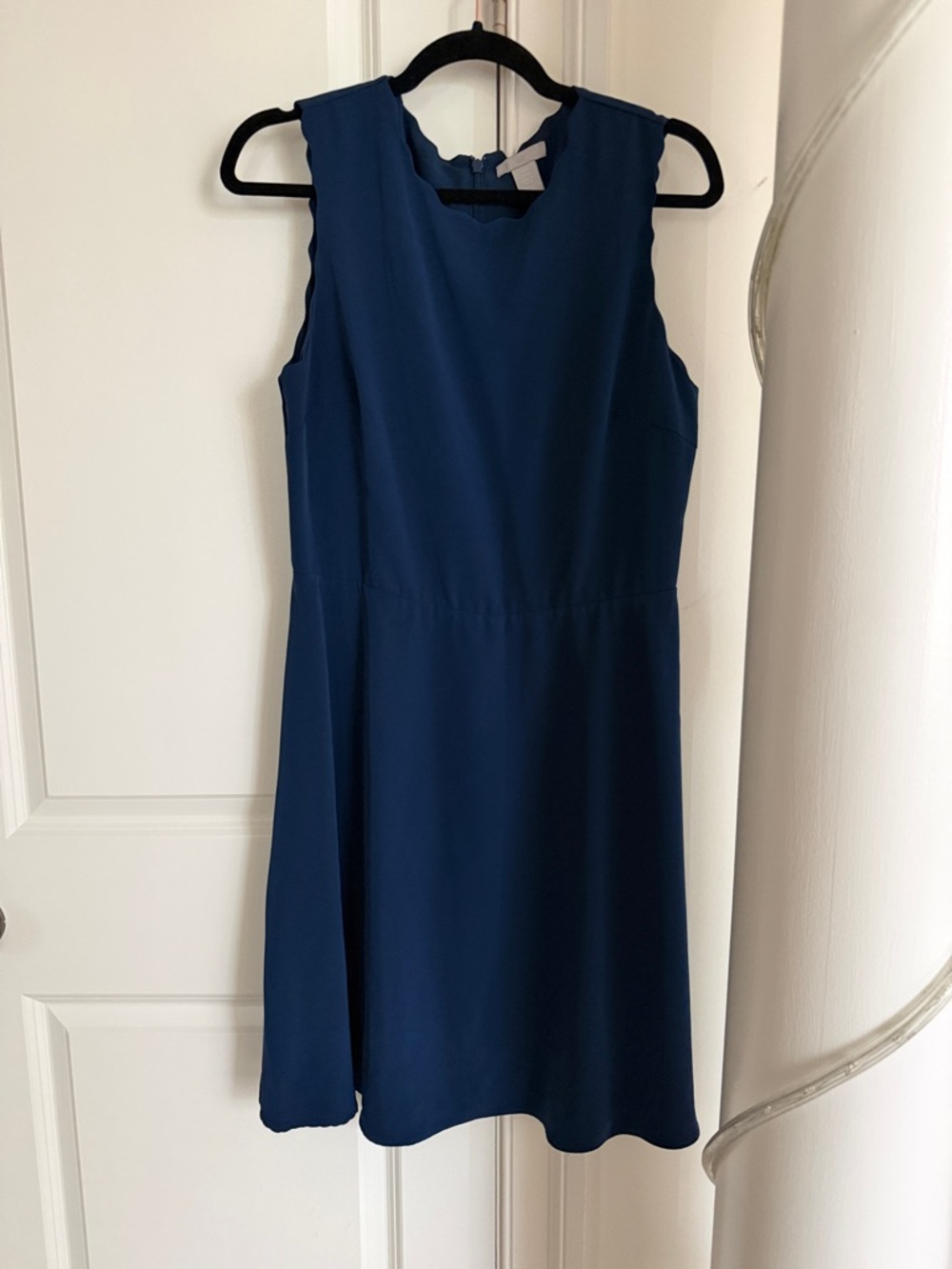 H&M Navy Sleeveless Midi Dress